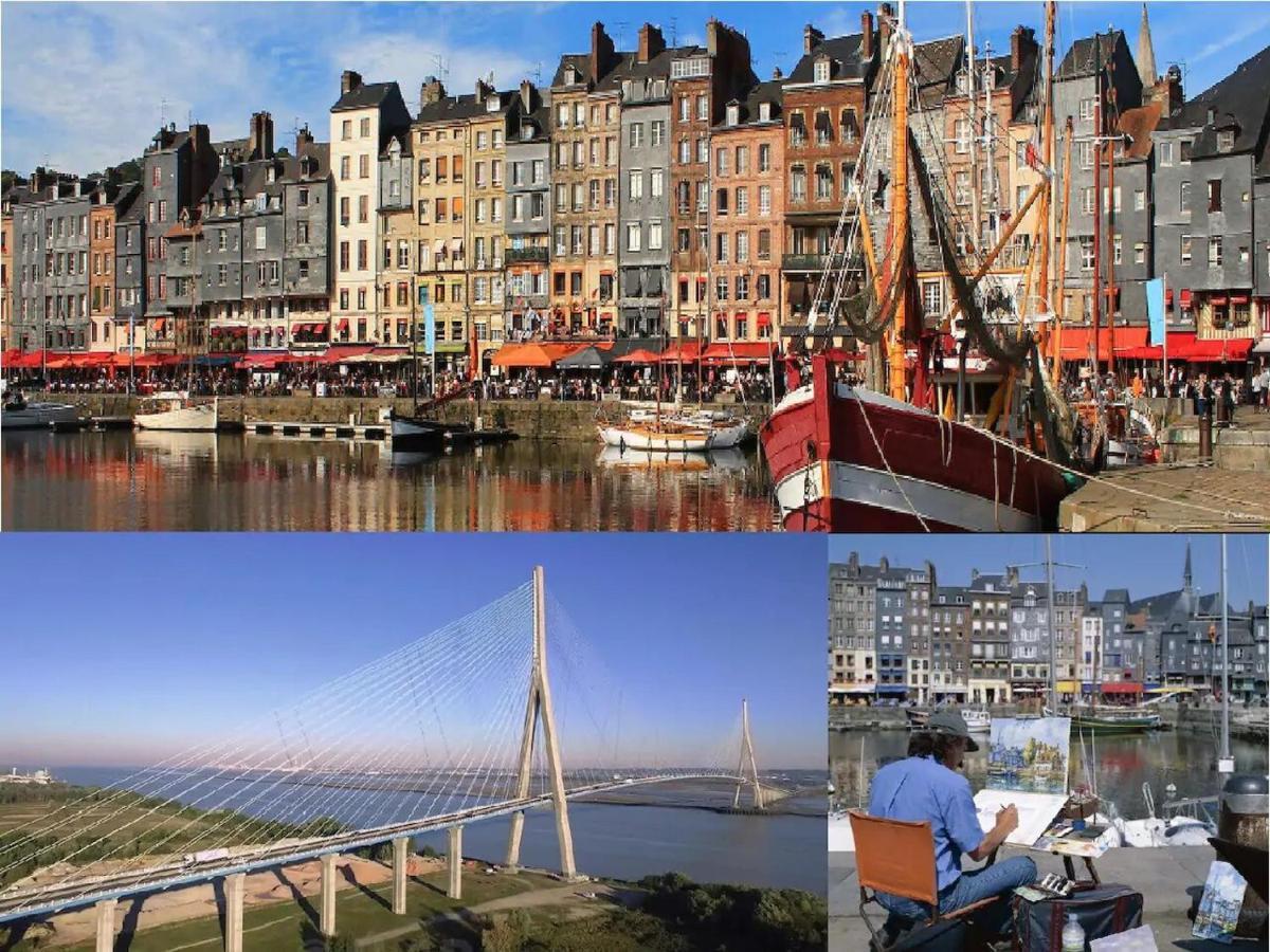 Le Fleur"H"On 11 D'Honfleur, T2 En Residence Avec Piscine, Wifi Et Parking Gratuits Экемовиль Экстерьер фото